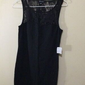 Black Lace Sleeveless Dress